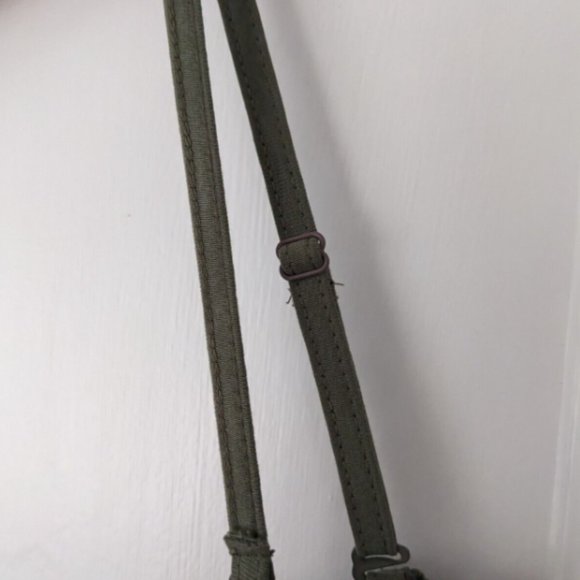 Maxi dress size 14 Khaki Green Strapless/ Shoestring Straps Elasticated bodice - Picture 4 of 6